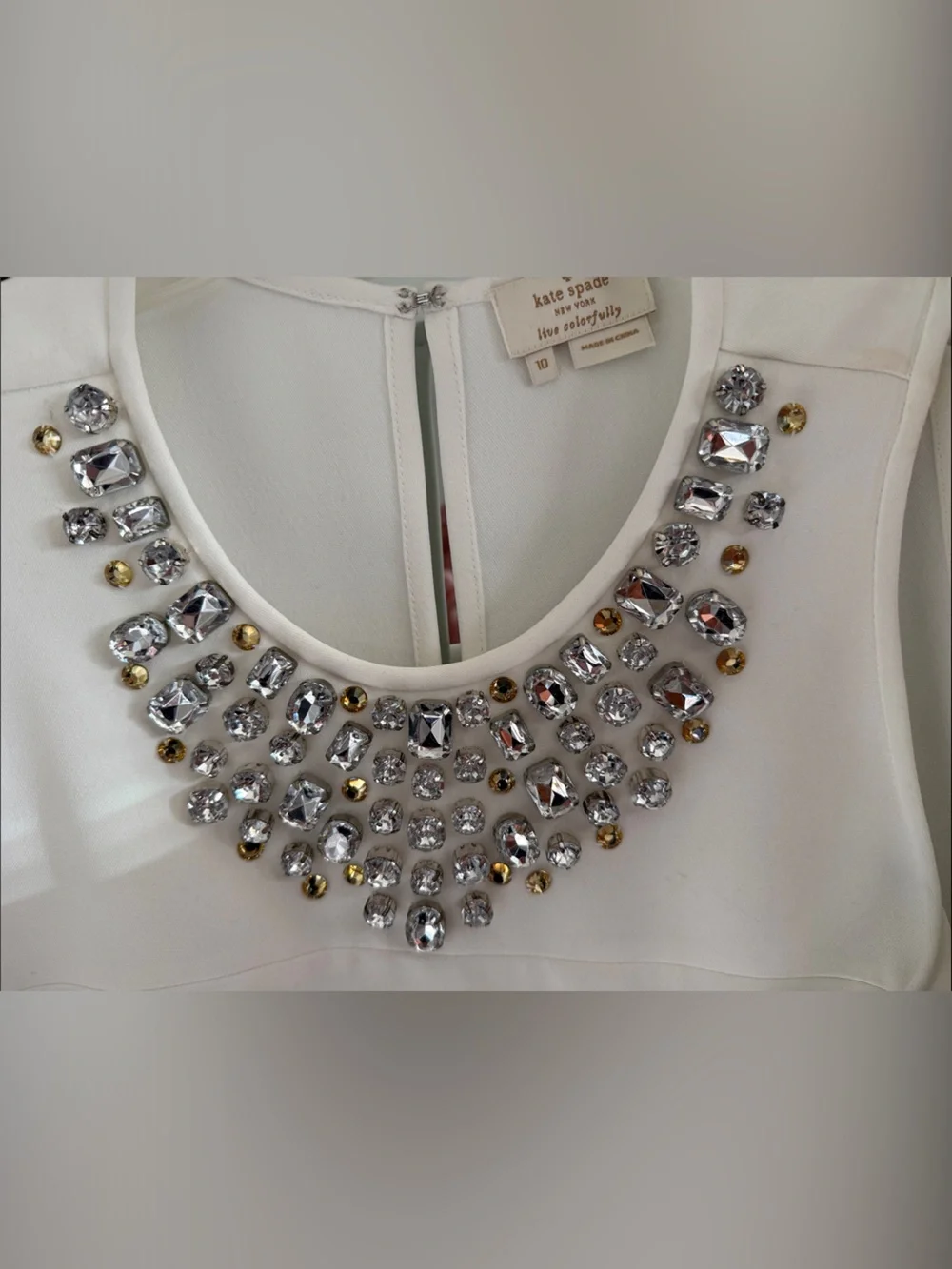 Kate Spade Embellished Sleeveless Top, Jeweled